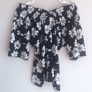 Floral Off The Shoulder Top